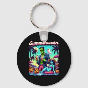 Summerween Summer Halloween Zombie Frankenstein Bo Keychain