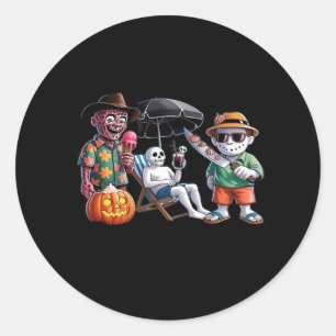 Summerween - Summerween Beach - Summerween Witch - Classic Round Sticker