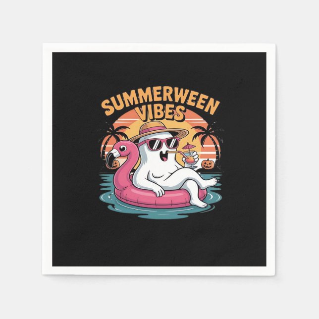 Summerween - Summerween Boo - Summerween Vibes - S Napkin (Front)