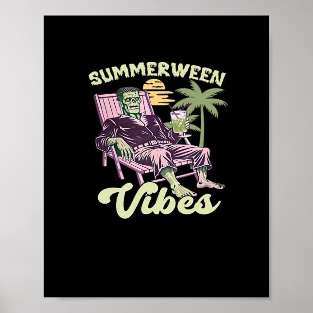 Summerween Vibes Halloween Classic Poster (Front)