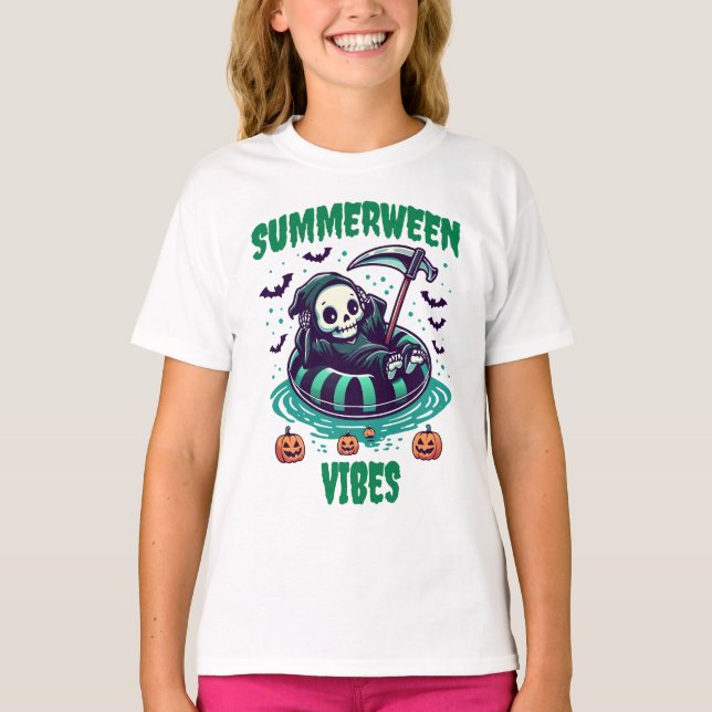 Summerween Vibes – Reaper Relaxed T-Shirt (Front)