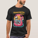 Summerween Vibes Skeleton Summer Vacation funny ha T-Shirt<br><div class="desc">Summerween Vibes Skeleton Summer Vacation funny halloween</div>