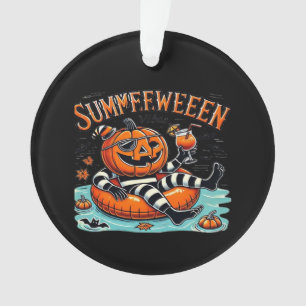 Summerween Vibes Spooky Summer Pumpkin Oversized Ornament