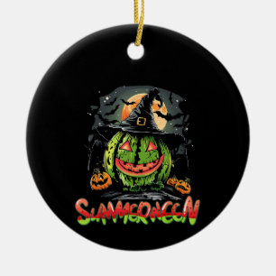Summerween Vibes Sweet IceCream Watermelon Summer  Ceramic Ornament