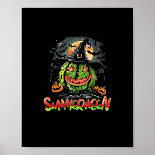 Summerween Vibes Sweet IceCream Watermelon Summer Poster
