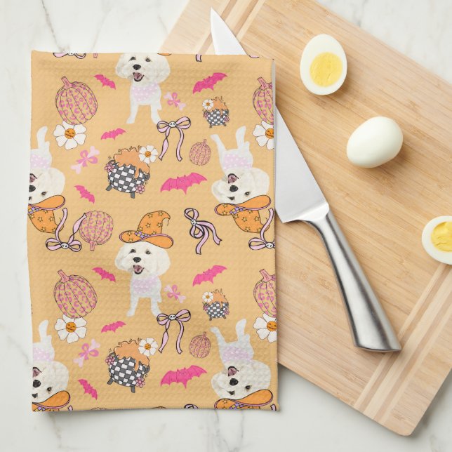 Summerween Witches and  Kitchen Towel (Quarter Fold)