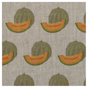 SUMMERY CANTALOUPE MELON MOTIF FABRIC
