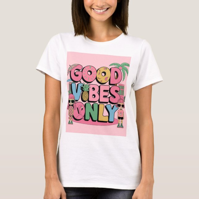 Summery Good Vibes T-Shirt (Front)