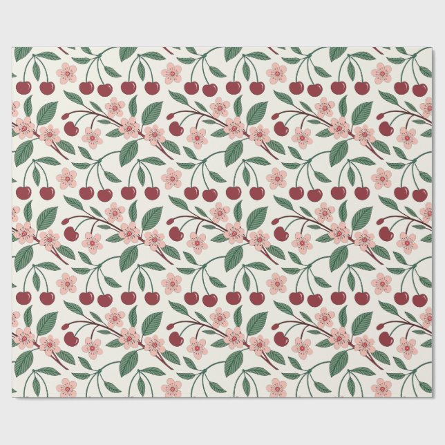 Summery Wrapping Paper Sheets (Flat)
