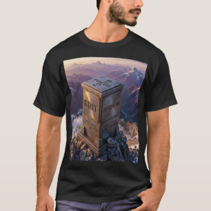 Summit Achieved Mountain Monument - GRIT Disciplin T-Shirt
