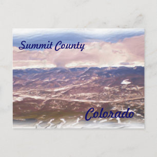 Summit County Colorado postcard