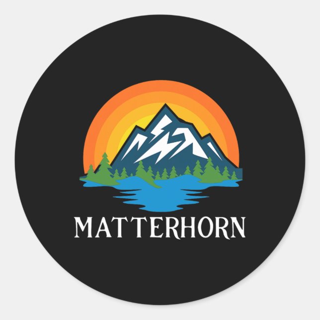 Summit Gift For Mountaineering And Hiking Problemh Classic Round Sticker (Front)