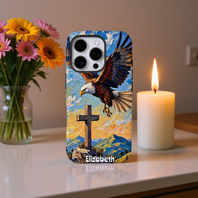 Summit Guardian: Eagle and Faith Case-Mate iPhone Case (Creator Uploaded)