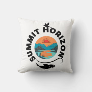 Summit Horizon , Reach for New Heights Throw Pillow