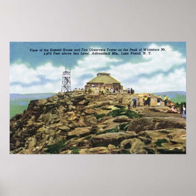 Summit House, Fire Observers Tower View Poster (Front)