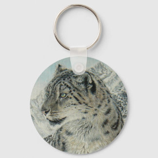 Summit King Snow Leopard keychain