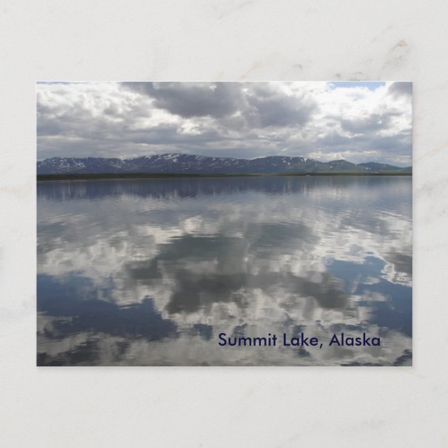 Summit Lake, Alaska Postcard (Front)