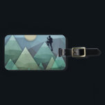 Summit Luggage Tag<br><div class="desc">Summit by Amanda Royale. Adventure: nature,  rock climbing,  hiking and biking,  running,  the love of mud and outdoor sports,  mountains,  big sky,  inspiration,  and getting away from it all.</div>