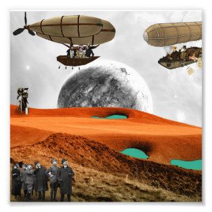 Summit meeting photo print