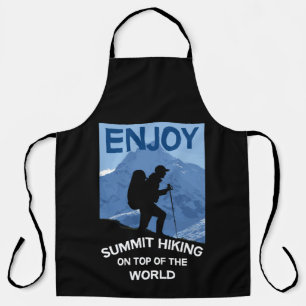 Summit Mountains Hiking Trekking Mountain Mug Apron