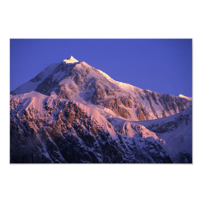 Summit of Denali Peak Mt. McKinley) at Photo Print (Front)