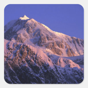 Summit of Denali Peak Mt. McKinley) at Square Sticker