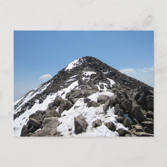 Summit of Mount Yale, Colorado Postcard (Front)