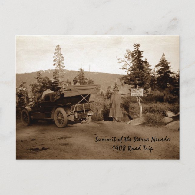 Summit of Sierra Nevada Postcard (Front)