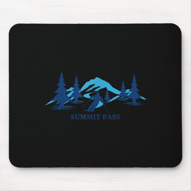 Summit pass oregon ski resort skiing skier  mouse pad (Front)