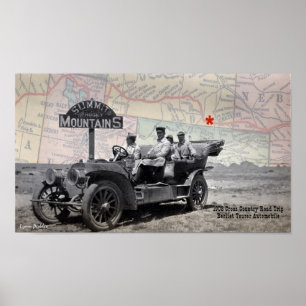 Summit Rocky Moutains 1908 Road Trip Poster