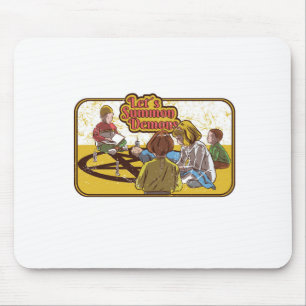 Summon Demons Retro Vintage Horror Mouse Pad