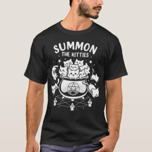 Summon The Kitties - Witchy Cat Ritual T-Shirt