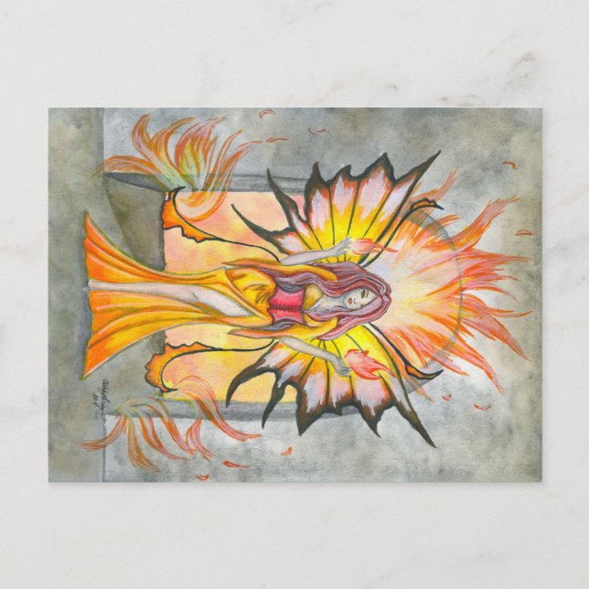 Summoning Fire Fairy Postcard (Front)