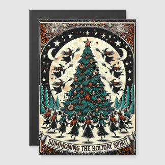 Summoning the Holiday Spirit Greeting Card Witch 