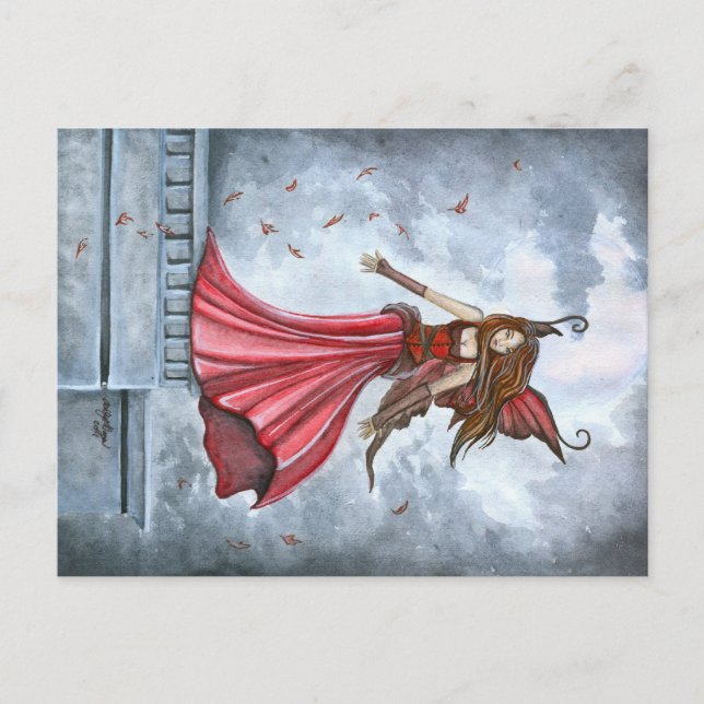 Summoning the Wind Fairy Postcard (Front)