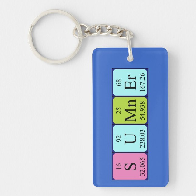 Sumner periodic table name keyring (Front)