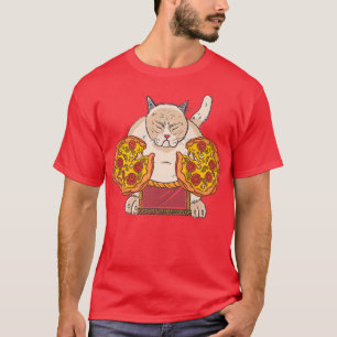 Sumo cat pizza  T-Shirt