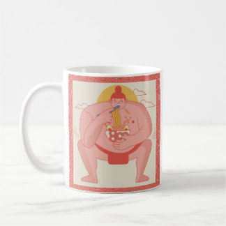 Sumo eating Ramen Coffee Mug