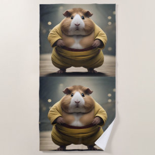 Sumo Guinea Pig, Beach Towel