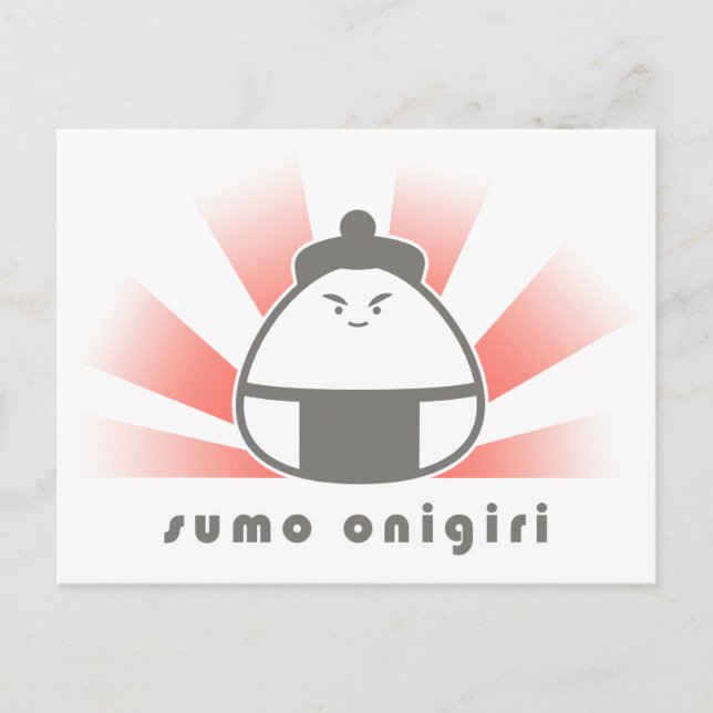 Sumo Onigiri Postcard (Front)