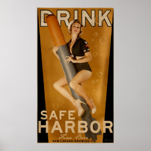 "Sumo Sized" Safe Harbour Beer Torpedo Poster