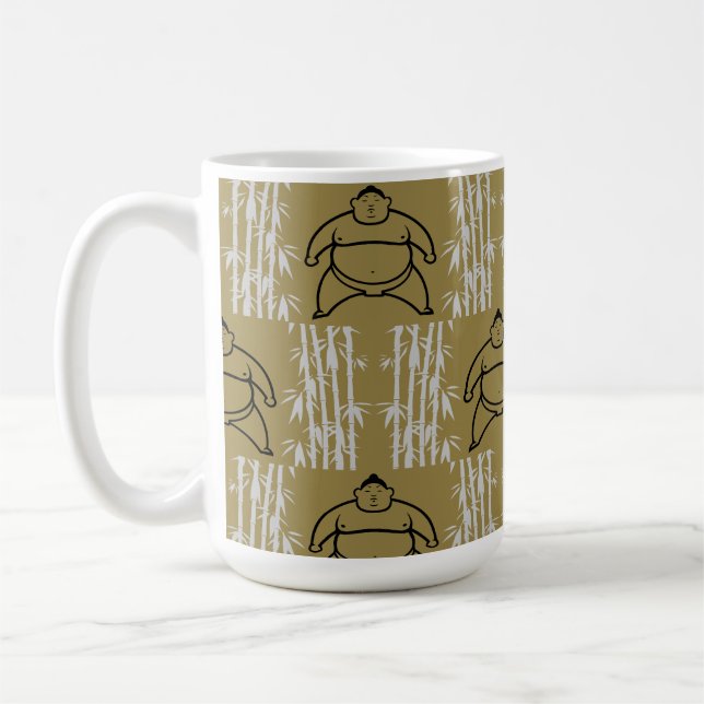 Sumo Wrestler Coffee Mug (Left)