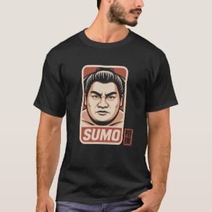 Sumo Wrestler Japanese Kanji Anime Wrestling Japan T-Shirt