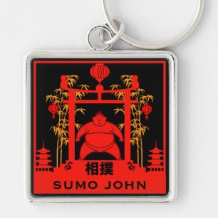 Sumo Wrestler Keychain