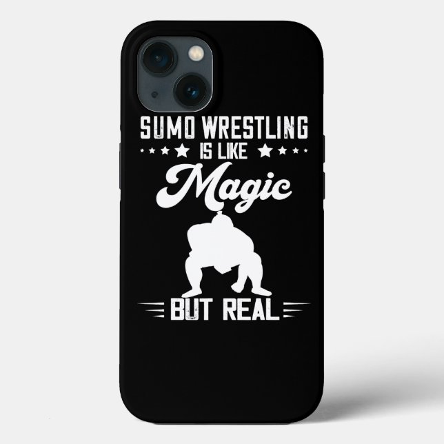 Sumo Wrestler Magic But Real Japanese Wrestling Su Case-Mate iPhone Case (Back)