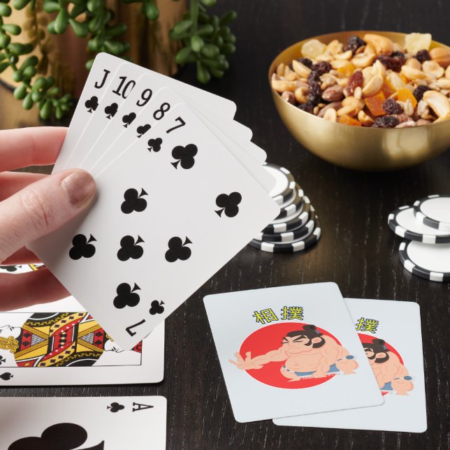 Sumo wrestler !!! playing cards (In Situ)