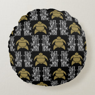 Sumo Wrestler Round Pillow