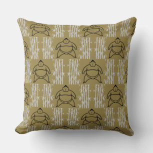 Sumo Wrestler Throw Pillow