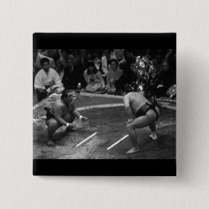 SUMO Wrestling 2 Inch Square Button