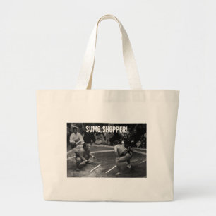 SUMO Wrestling Large Tote Bag